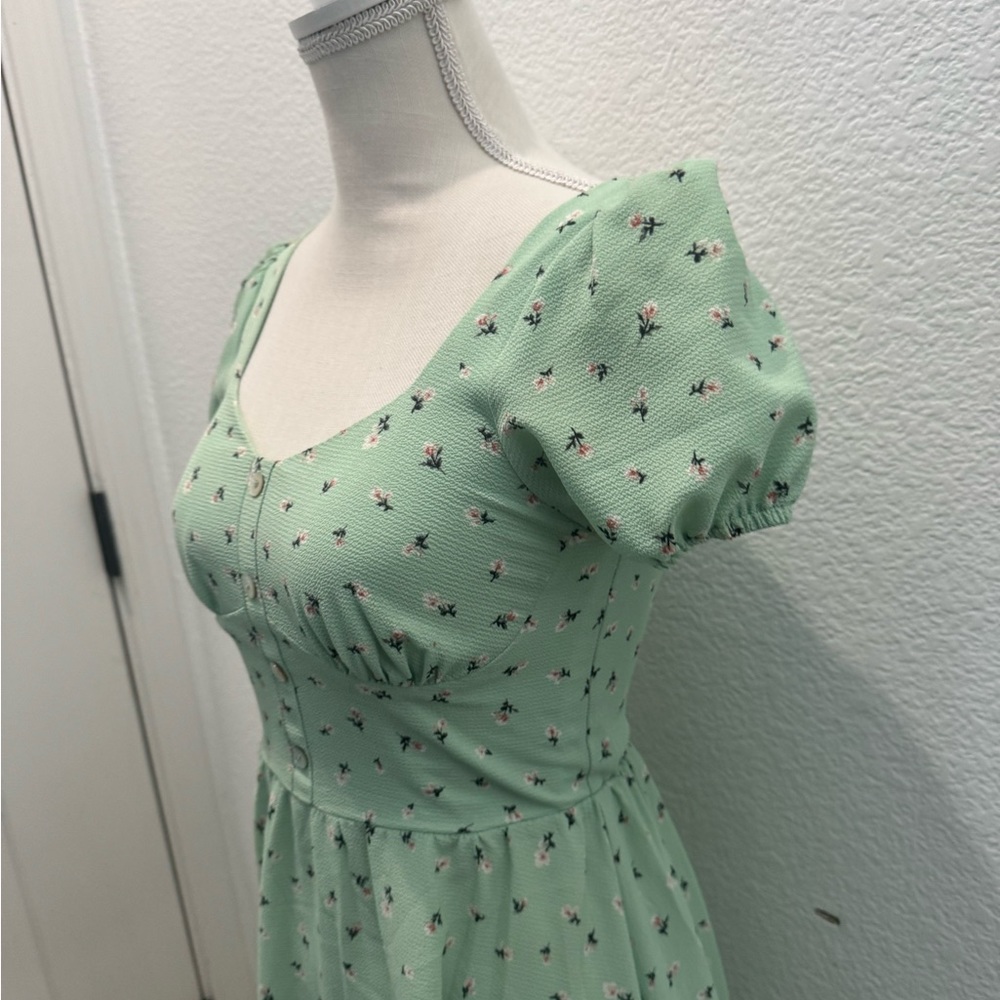 BP floral green mini dress - Picture 5 of 7